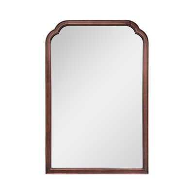 Ancalin Solid Wood Arched Wall Mirror