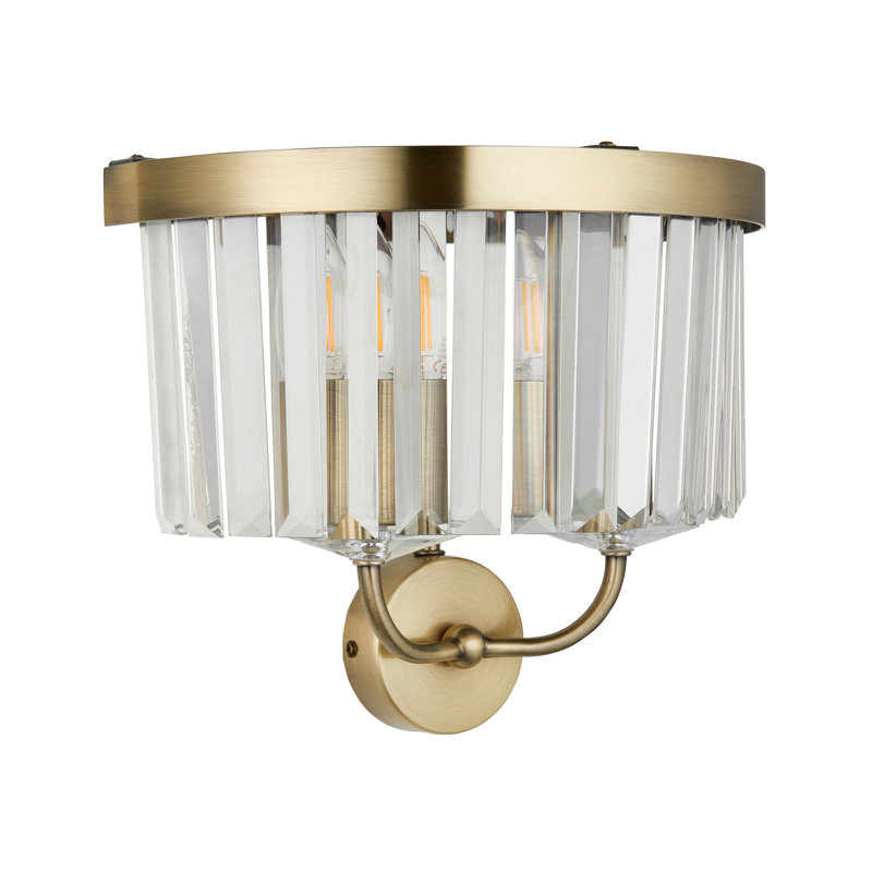 Bothell Abishai 2lt Wall Light, Brass