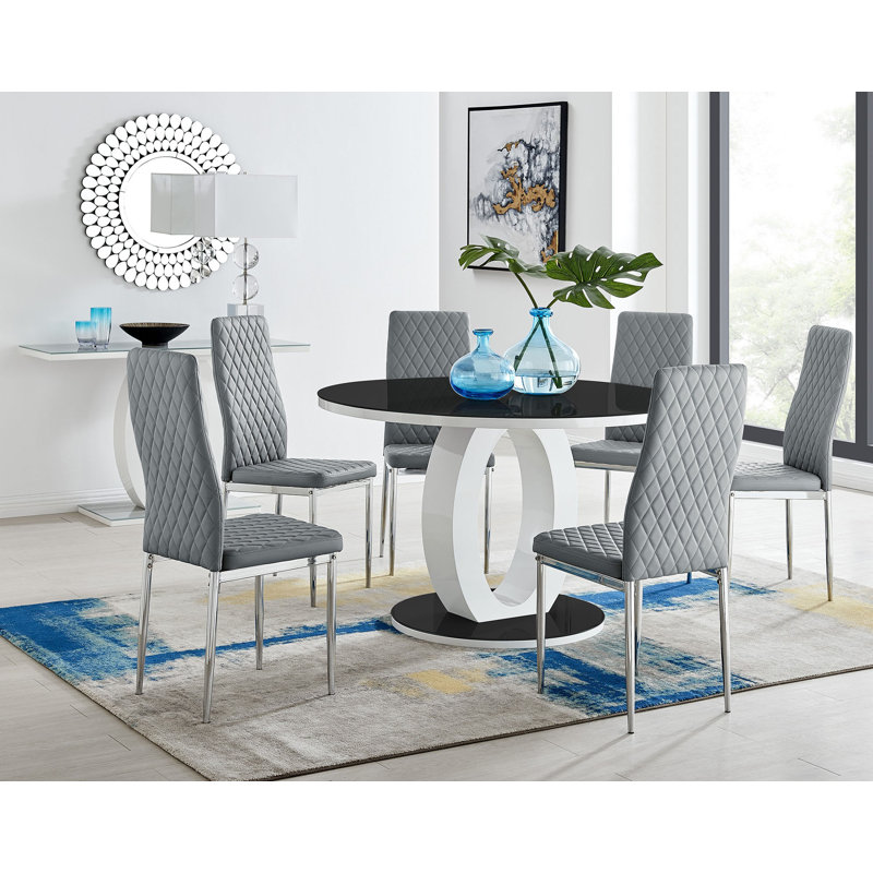 Scottsmoor 6 - Person Dining Set, Grey, Grey