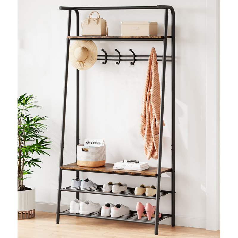 Hall Tree 80cm Wide with Bench