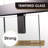 76 in. H Bypass Frameless Shower Door with Header and Clear Glass