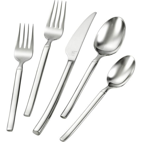 48 pieces flatware set small and big cutlery, fish knife + espresso spoon