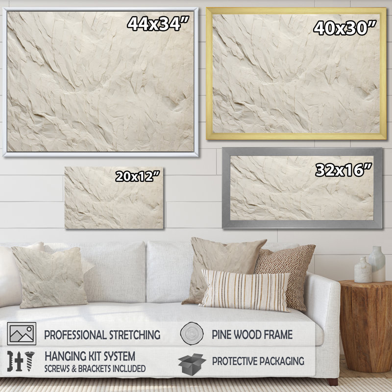 Minimalisme Geige Glacier Harmony - impressions sur toile abstraites, Toile tendue, H 30 po x l 40 po x P 1,5 po