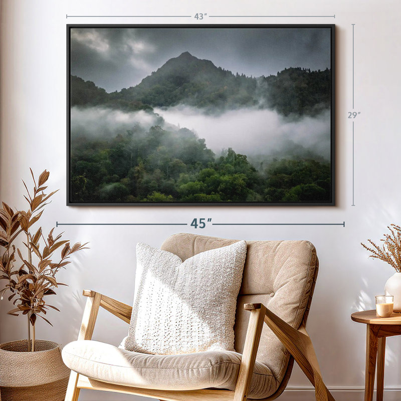 «Blue Ridge Cloudy Sky», art mural, H 29 po x l 43 po