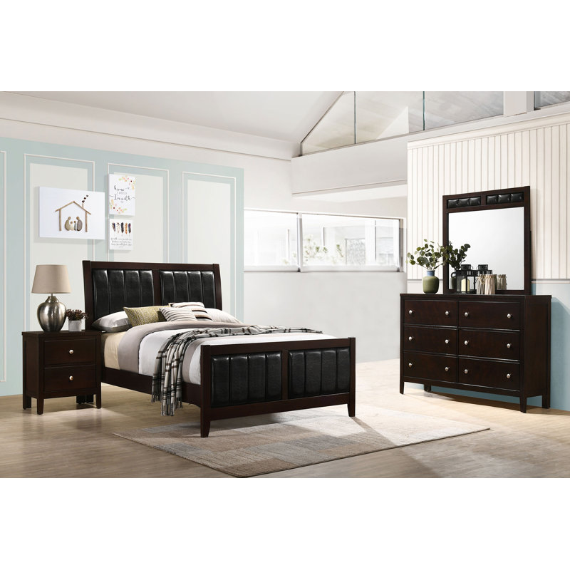 Ensemble de chambre à coucher double 4 pièces Boden Cappuccino, Double