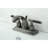 Kingston Brass Water Onyx Two-Handle 3-Hole Deck Mount 4" Centerset Bathroom Faucet with Brass Pop-Up