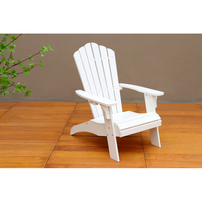 Polystyrene Adirondack Chair, White