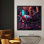 Art de toile Cyberpunk Neon Dreams - cadeau de décoration murale chambre à coucher futuriste