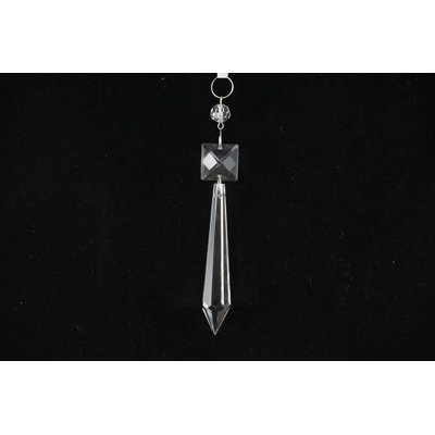 5'' Handmade Crystal Finial Ornament