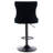 Black Velvet Bar Stools With 360Swivel And Adjustable Seat From 25 - 33 Inch, Of 2 For Dining Room, American Design Height Inch Home Use, Hand Hammered Rivets Pulled Buttons