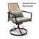6 - Person Round Outdoor Dining Set With Swivel Chairs and Cushions