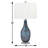 Bitonto 29" Light Blue and Red Table Lamp with USB Port