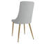 Ensemble de 2 chaises de salle à manger Andrew, gris clair et or vieilli-1843879114