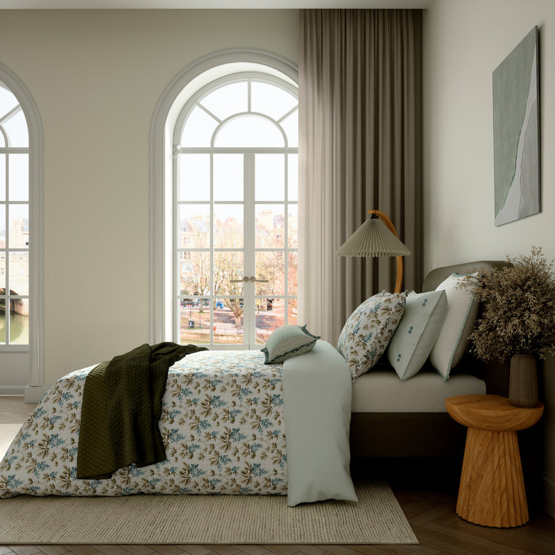 Clarence Cotton Duvet Cover Set, King Size Duvet Cover + 2 Pillowcases