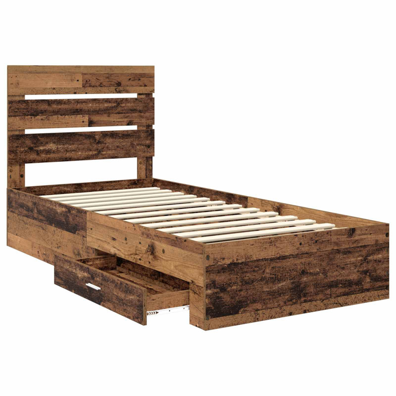 Bed, Old Wood, Single (3')