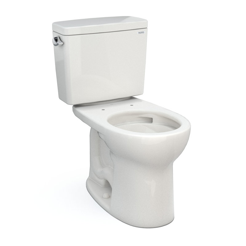 Toilette ronde deux pièces Drake, Blanc colonial