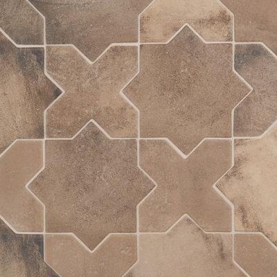 Carreau de porcelaine pour plancher et mur d'aspect terre cuite 6,1 po x 11,9 po Bond Tile Souk (8,26 pieds carrés / caisse)