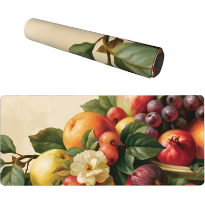 Tapis de souris Pommes, tapis de bureau allongé, décoration de bureau festive, 40 x 90 cm
