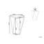 Aldrina Glass Top Block End Table