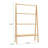 Bamboo Ladder Towel Rack With Storage Shelf