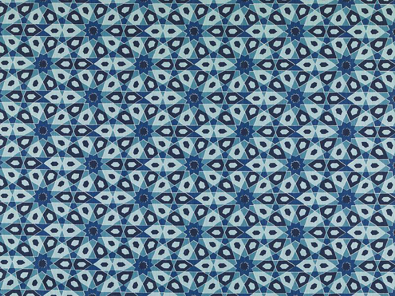 Alhambra Fabric, Turquoise