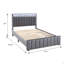 Ensemble de tissu d'ameublement capitonné à 1 lit à DEL pour lit double 1pc-1065107822