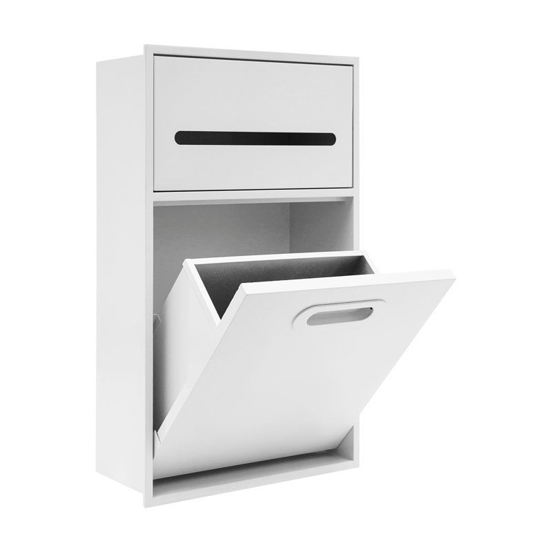 Recessed Tilt Out Wall Mounted Trash Can