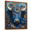 Décoration murale harmonie cosmique - Taureau bleu - Astrologie cosmique-392864275-392864276