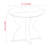 36''  Modern Round Dining Table with Cross Pedestal