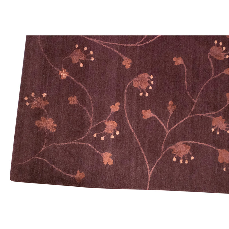 Hand Knotted Wool Area Rug in Multi