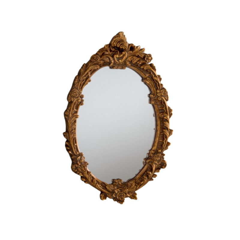 Baylor Flat Mirror, Gold