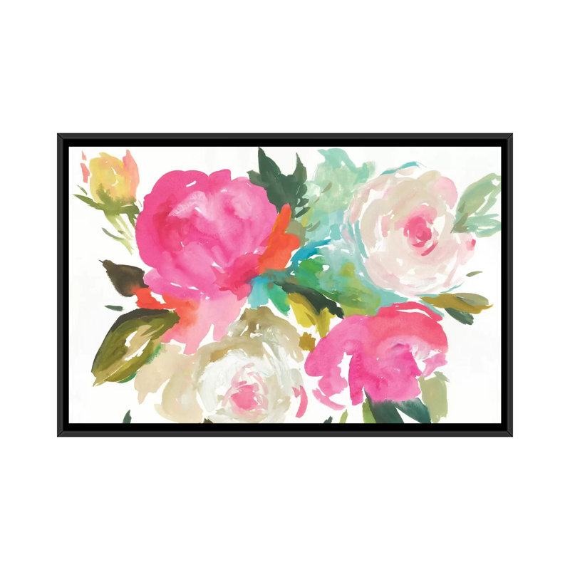 «Belle I», reproduction sur toile, Toile avec cadre noir, Pas de tapis, H 32 po x l 48 po x P 1,5 po