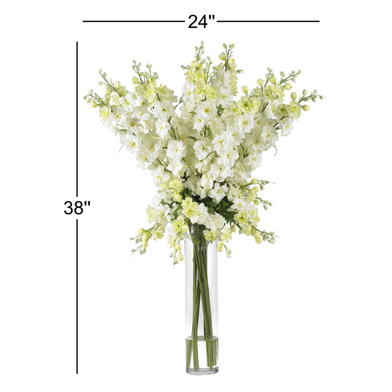Delphinium Floral Arrangement in Vase