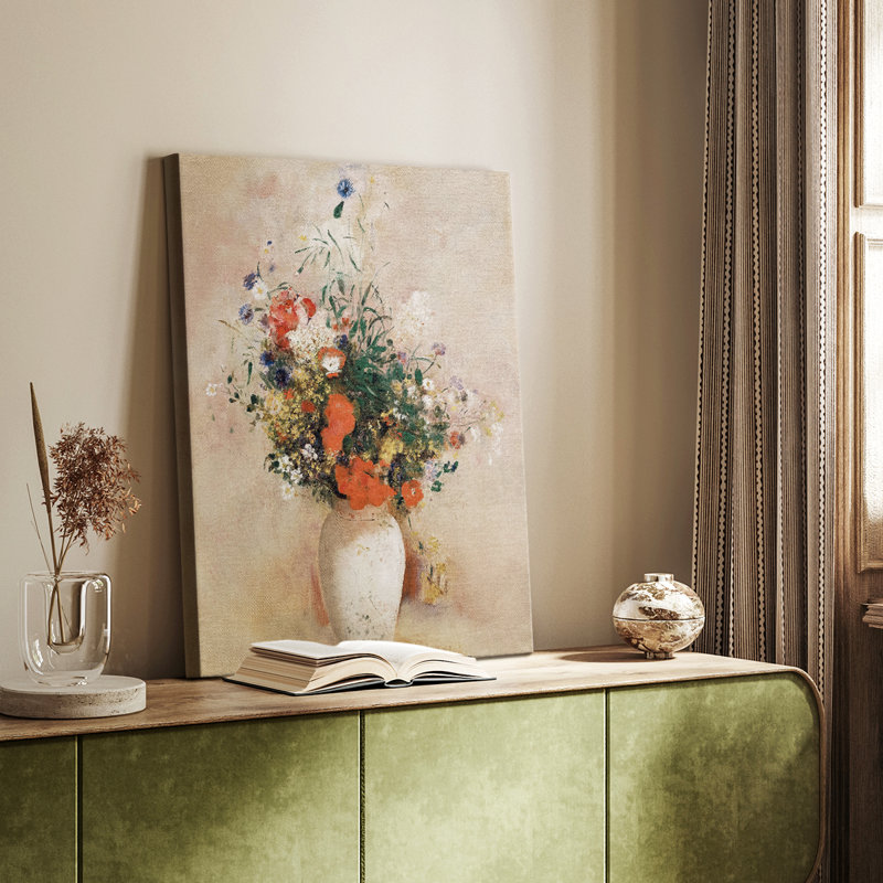 Impression florale rétro CCDLVII - galerie Cavas sur mesure