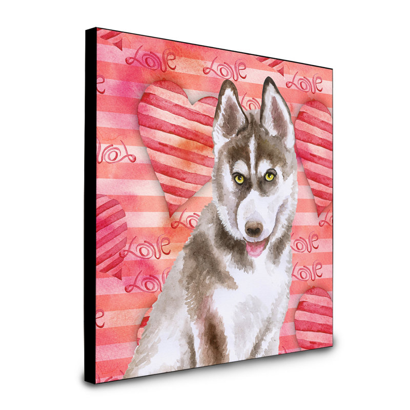 Panneau mural d’art Durflinger, Husky sibérien gris