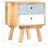 Bedside Cabinet 15.7" x 13.8" x 19.7" Solid Mango Wood