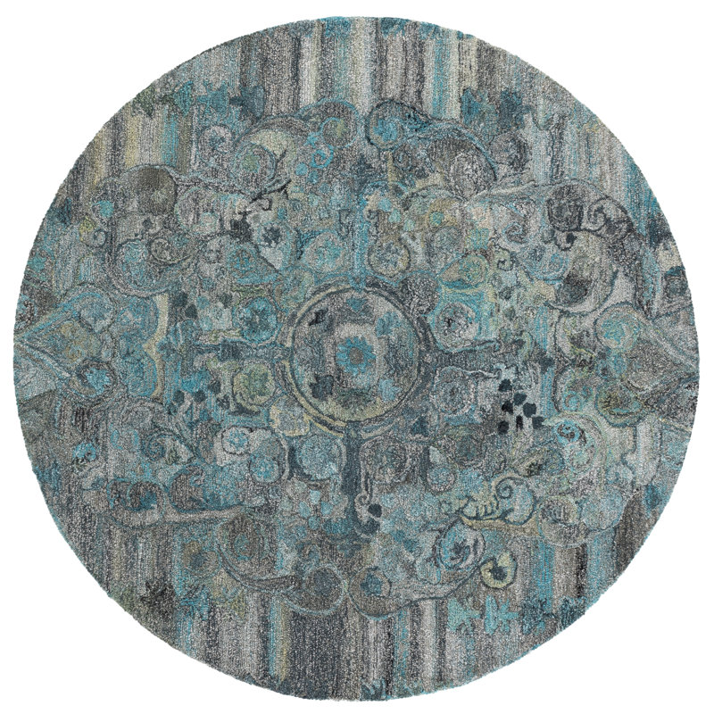 Anatolia Hand Tufted Performance Oriental Indoor Rug, 6'-0" x 6'-0" Round