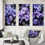 «Violets Whispering Photo», 3 pièces sur toile-1241292718-1241292709