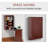 Wall Mounted Desk, Fold Out Convertible Desk, Multi-Function Computer Table Floating Desk With Shelves For Home Office, Mahogany