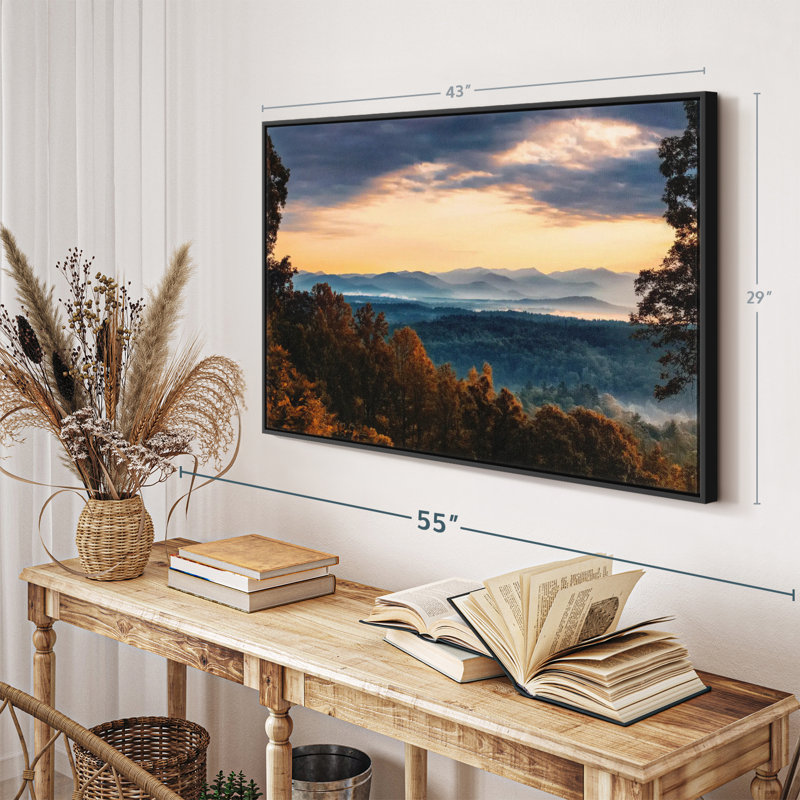 Nature «Blue Ridge Mountain Sunrise», H 43 po x l 29 po