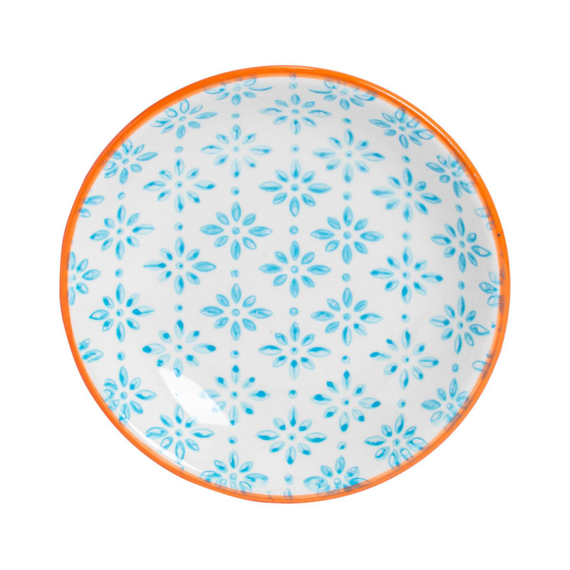 Nicola Spring - Hand-Printed Sauce Dish - 10cm - Blue