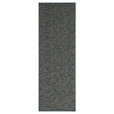 Tapis décoratif Elemental - imprimé géométrique vert patiné