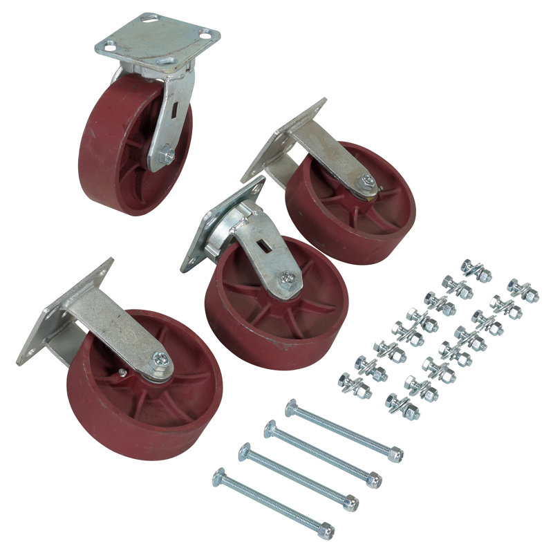 Ensemble de roulettes en acier Ductile