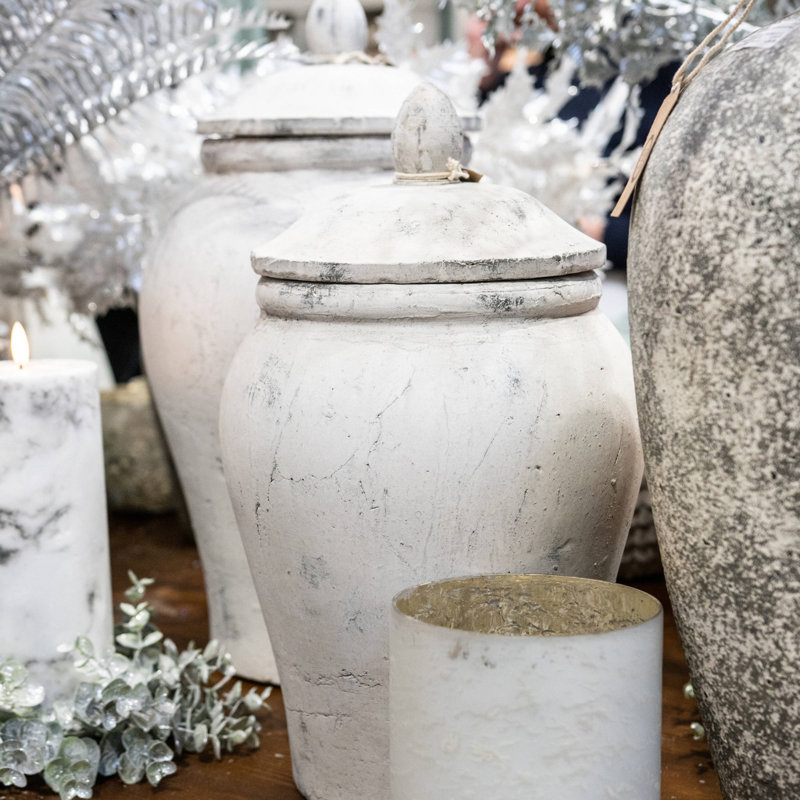Catheline Handmade Ceramic Jar, 49cm H x 27cm W x 27cm D