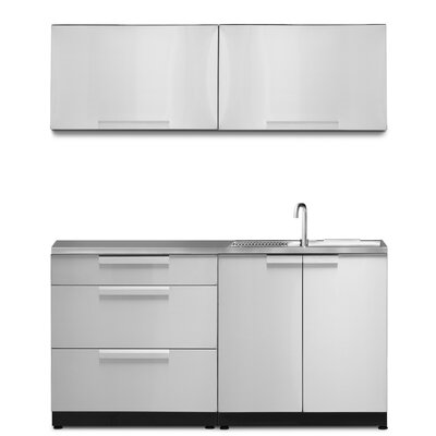 64"" Stainless steel 5-Piece Modular Kitchen Package -  NewAge Products, 66040