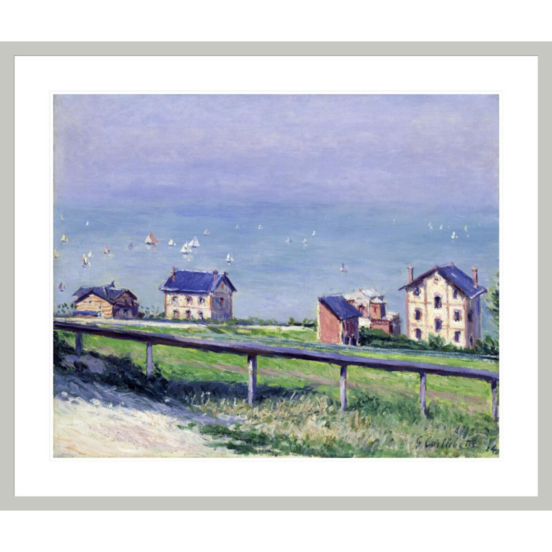 «Regatta at Trouville» par Gustave Caillebotte, impression giclée encadrée, H 33,5 po x l 39,39 po