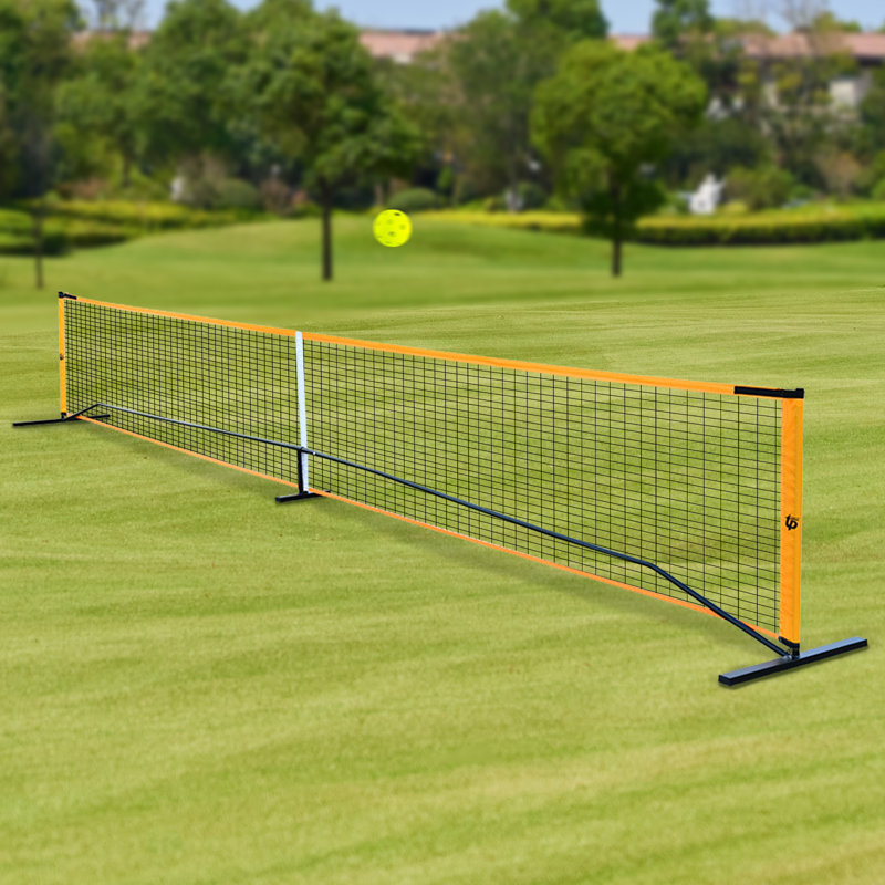 Portable Pickleball Net Set with Carry Bag and 4 Pickleball Paddles