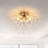 6-Lights Gold Crystal Dimmable Sputnik Sphere Globe Chandelier LED Ceiling Lighting Fixtures