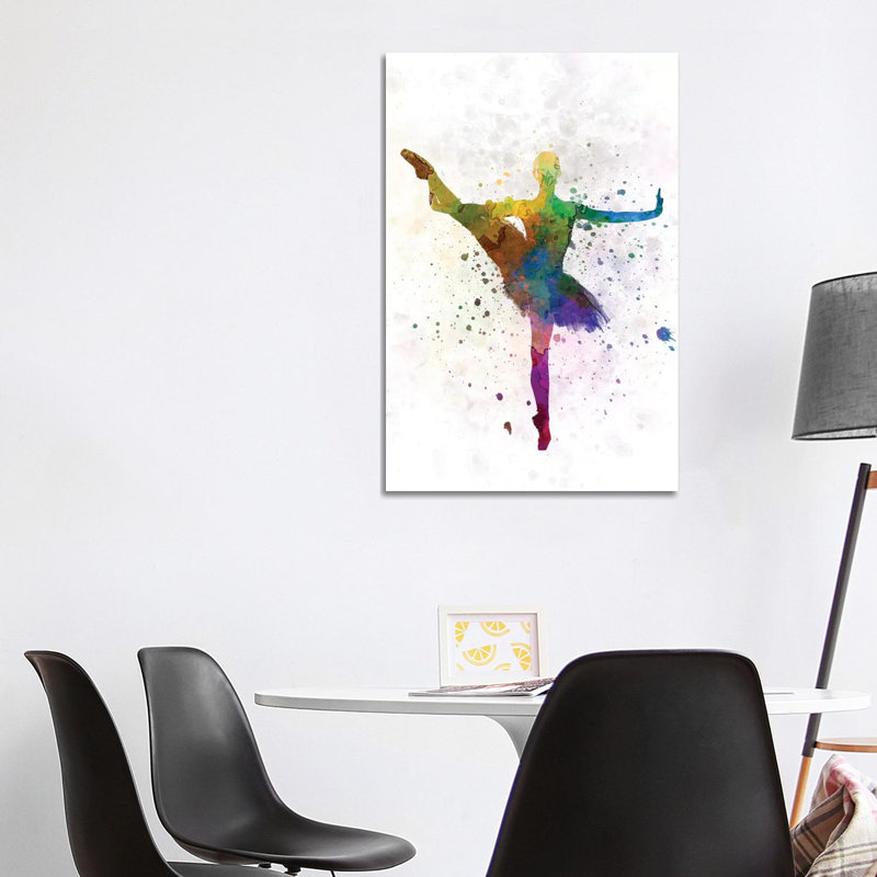 Ballerina Dancing IX 1 Piece Wrapped Canvas Wall Art, 101.6cm H x 66.04cm W x 1.91cm D
