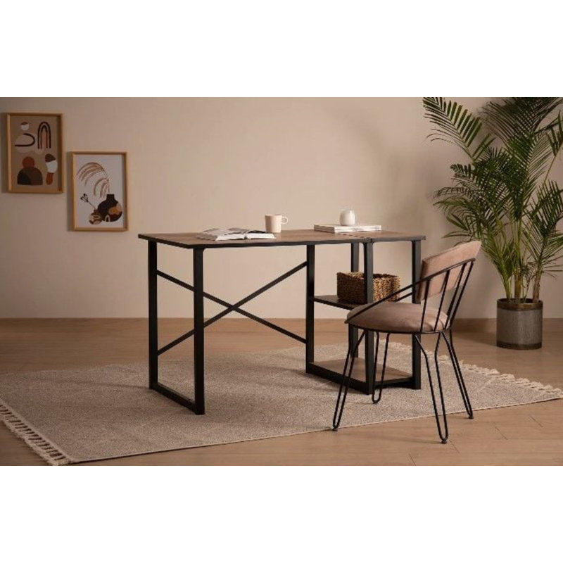 Annemaria Metal Base Computer Table